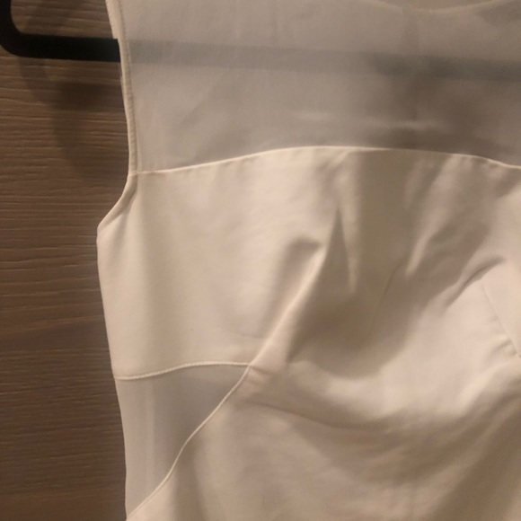 Zara Sheer White Dress - Picture 2 of 9